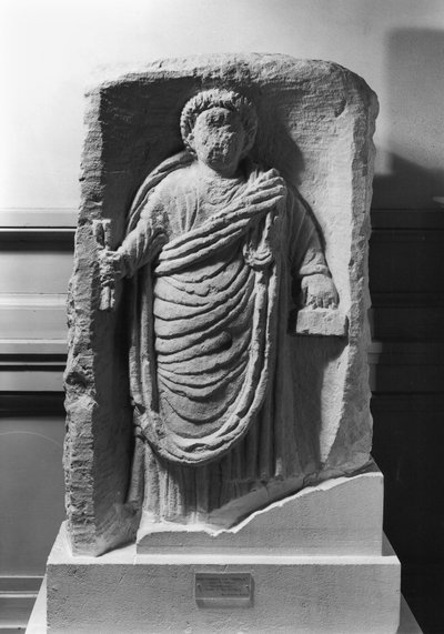Funerary Stela of a Notary, from Deux-Sevres by Gallo Roman